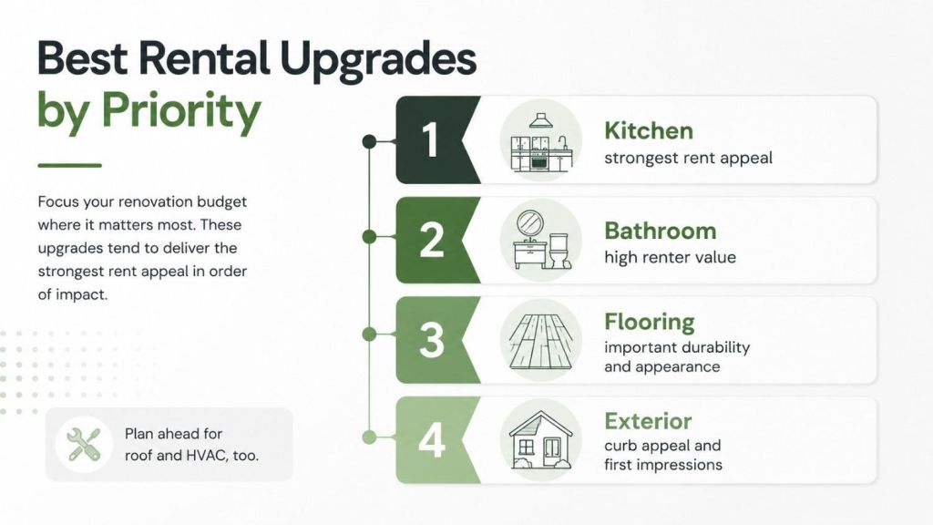 rental upgrades ranked by impact on rent appeal